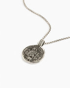 Athenian Owl Coin Necklace Pendant In Sterling Silver