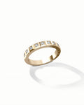 Geometric Eternity Ring In Sterling Silver